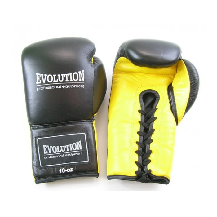 Natural Leather Boxing Gloves Evolution Pro Equipment