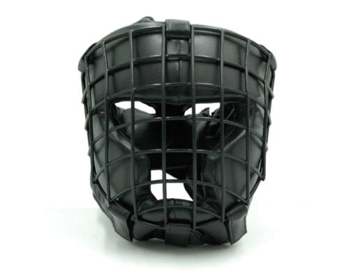 MMA Head Guard with Metal Mask Natural